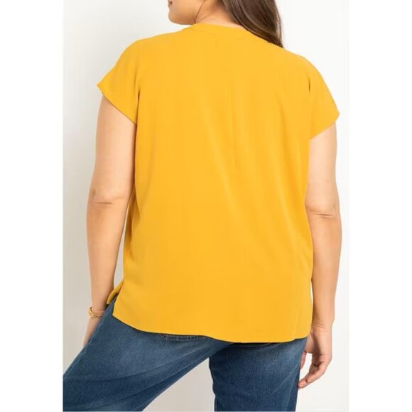 ELOQUII Notch Collar Blouse 14 - Picture 4 of 4